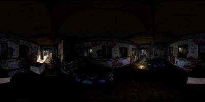 vue vr360 de la vieille usine abandonnée video