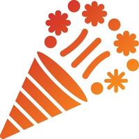 Party Popper Icon Style vector