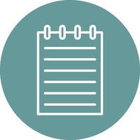 Notepad Icon Style vector