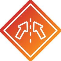 Keep In Lane Icon Style vector