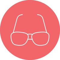 estilo de icono de gafas vector