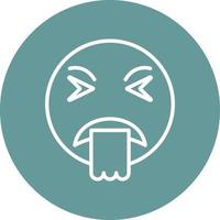 Puke Icon Style vector