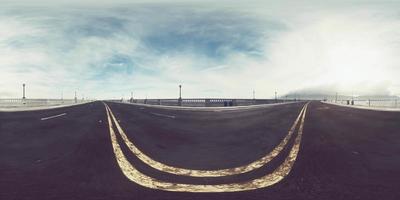 VR360 empty highway bridge video