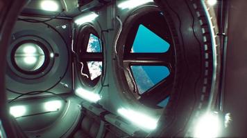 dunkles raumschiff futuristisches interieur video