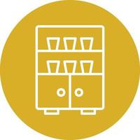 Cupboard Icon Style vector