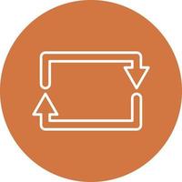 Rectangular Arrow Icon Style vector