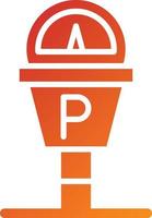 Parking Meter Icon Style vector