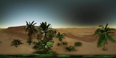 VR-360-Kamera, die sich über der Wüste bewegt video