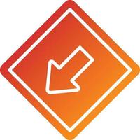 Keep Left Icon Style vector