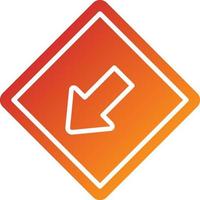 Keep Left Icon Style vector