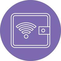Digital Wallet Icon Style vector