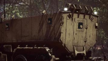 convoy armored vehicle on the road video