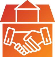 House Deal Icon Style vector