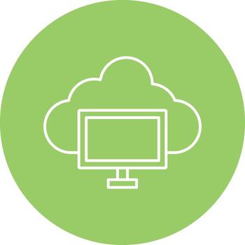 Cloud Computing Icon Style vector