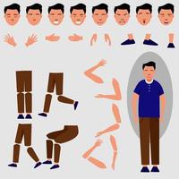 Man Constructor Elements Body Avatar Icon Creator. Vector Illustration  Trendy Flat Design Cartoon Character Creation Spare Parts Spares Animation.  Royalty Free SVG, Cliparts, Vectors, and Stock Illustration. Image 83012744.