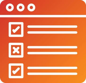 Task List Icon Style vector