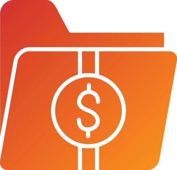 estilo de icono de carpeta vector