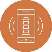 Wireless Charging Icon Style vector