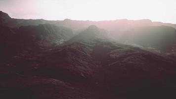 Mountains with strange dramatic sky video