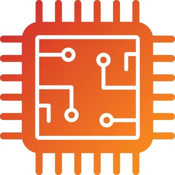 Processor Icon Style vector