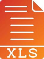 XLS Icon Style vector