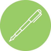 Fountain Pen Icon Style vector