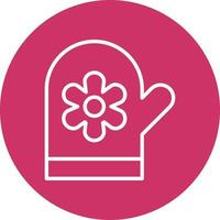 Oven Mittens Icon Style vector