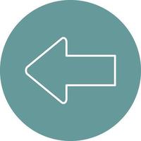 Left Arrow Icon Style vector