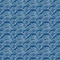 Seamless Japanese Wave Pattern vector