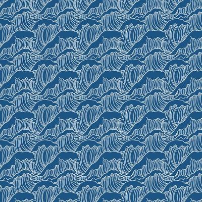 Seamless Japanese Wave Pattern
