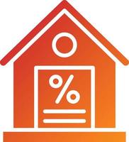 Mortgage Loan Icon Style vector