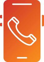 Mobile Call Icon Style vector