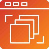 Depth Perception Icon Style vector