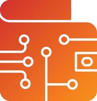 Digital Wallet Icon Style vector