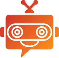 Chatbot Icon Style vector