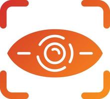 Retinal Scan Icon Style vector