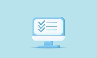 vector assignment design icon screen checklist document symbol