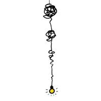 confusion clarity or path vector idea concept. Simplifying the complex . Doodle vector illustration .