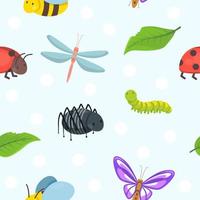 Cute Cartoon Bug vector