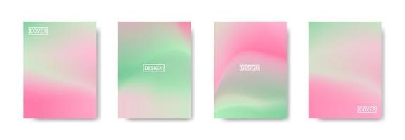 set of abstract background with beautiful gradation color, colorful background for poster flyer banner backdrop.vertical banner.cool fluid background vector illustration