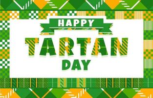 Happy Tartan Day Background