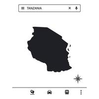 Icon Map of Africa Isolated Vector eps 10