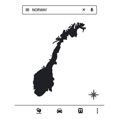 Icon Europe Map of Isolated Vector eps 10