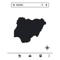 Icon Map of Africa Isolated Vector eps 10