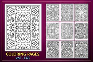 mandala pattern with black and white color. black and white coloring book pattern. vector