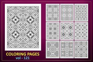 mandala pattern with black and white color. black and white coloring book pattern. vector