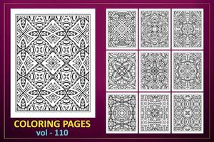 mandala pattern with black and white color. black and white coloring book pattern. vector