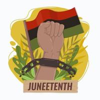 Juneetenth Celebration Concept vector