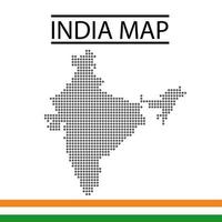 India Map Island Dotted Style Free Flat Vector Design Editable . Suitable for Content Element or background modern