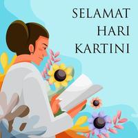 Selamat Hari Kartini Background vector